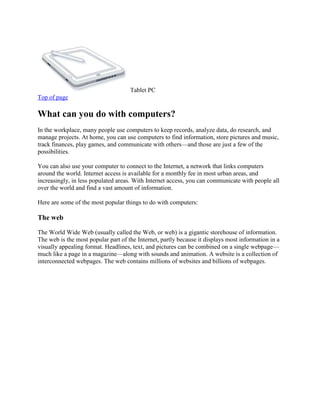 Introduction to computers | PDF