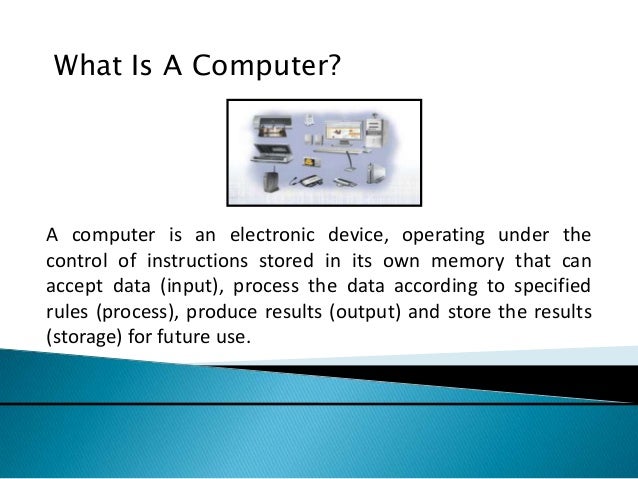 Introduction to computers