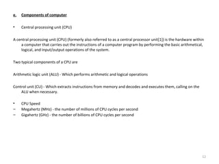 Introduction to computers | PPT
