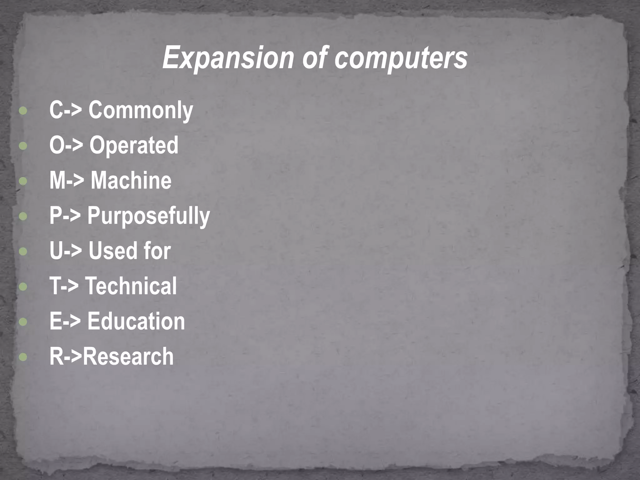 Introduction to computers | PPT