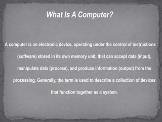 Introduction to computers | PPTX