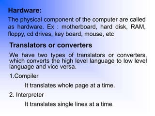 Introduction to computers