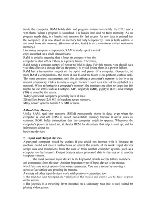 Introduction to computers | PDF