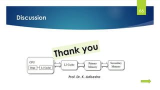 Discussion
66
Thank you
Prof. Dr. K. Adisesha
 