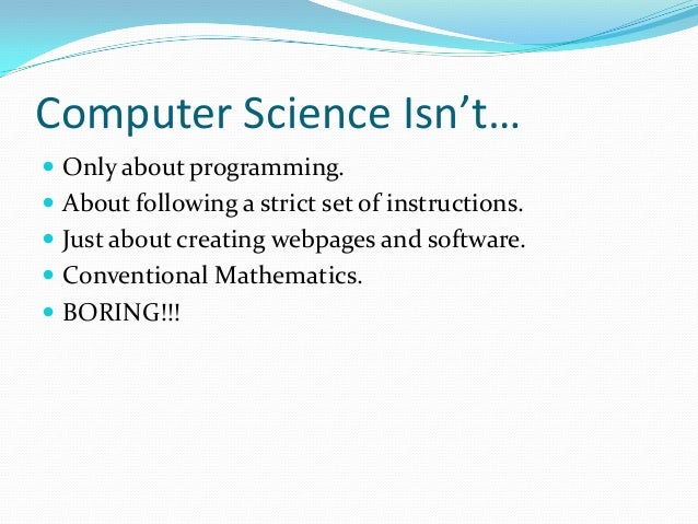 Introduction to computer science
