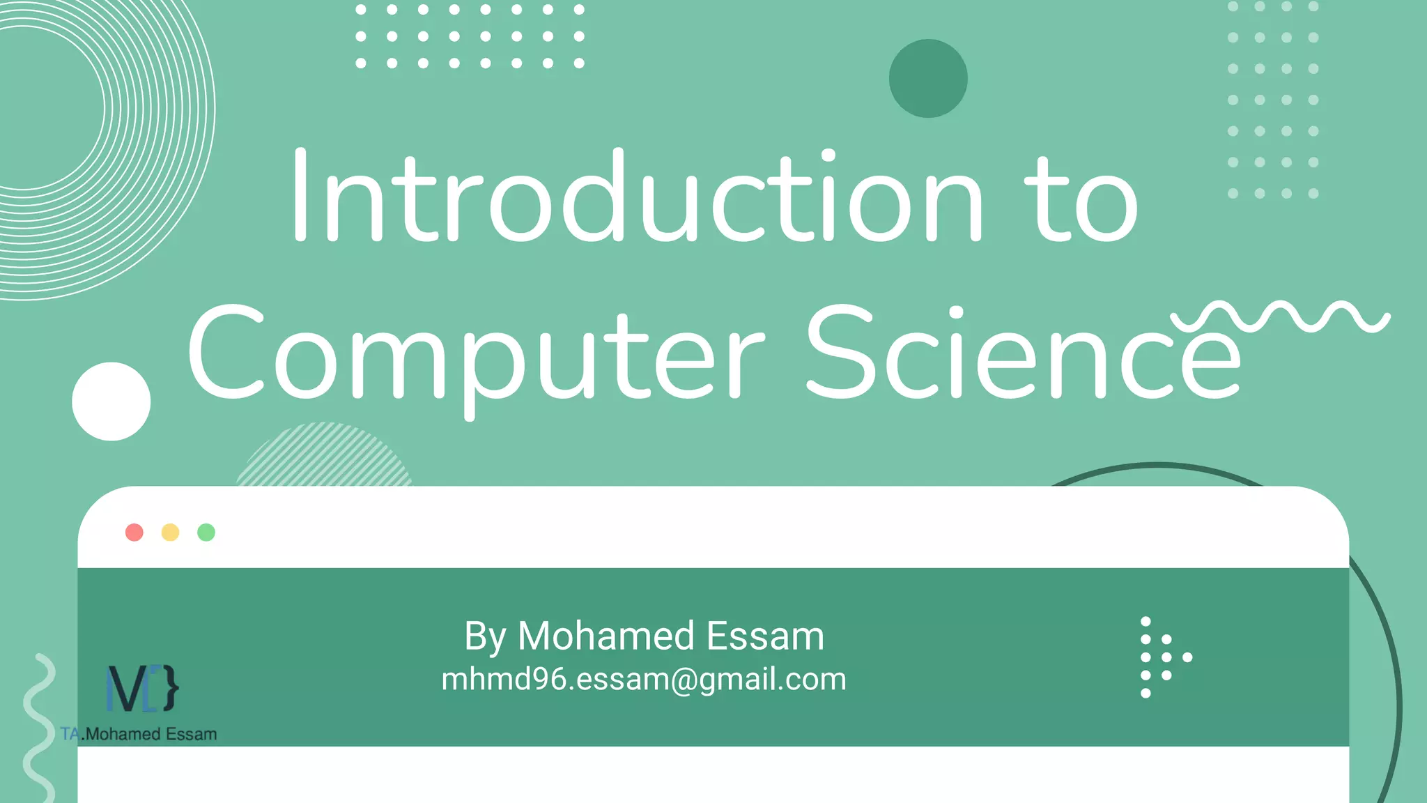 Introduction to computer science ch3 programming | PPT