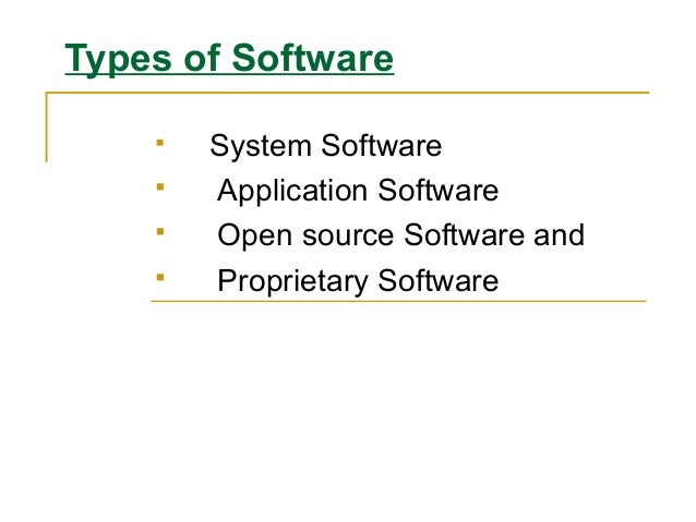 Introduction to computer software
