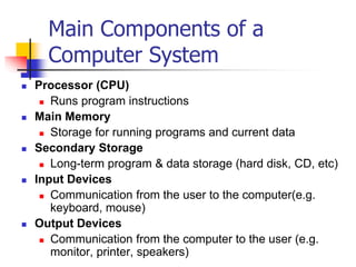 INTRODUCTION TO COMPUTER SYSTEMS ARCHITECTURE1_17 December 2023.ppt