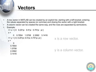 Introduction to Matlab - Basic Functions | PPT