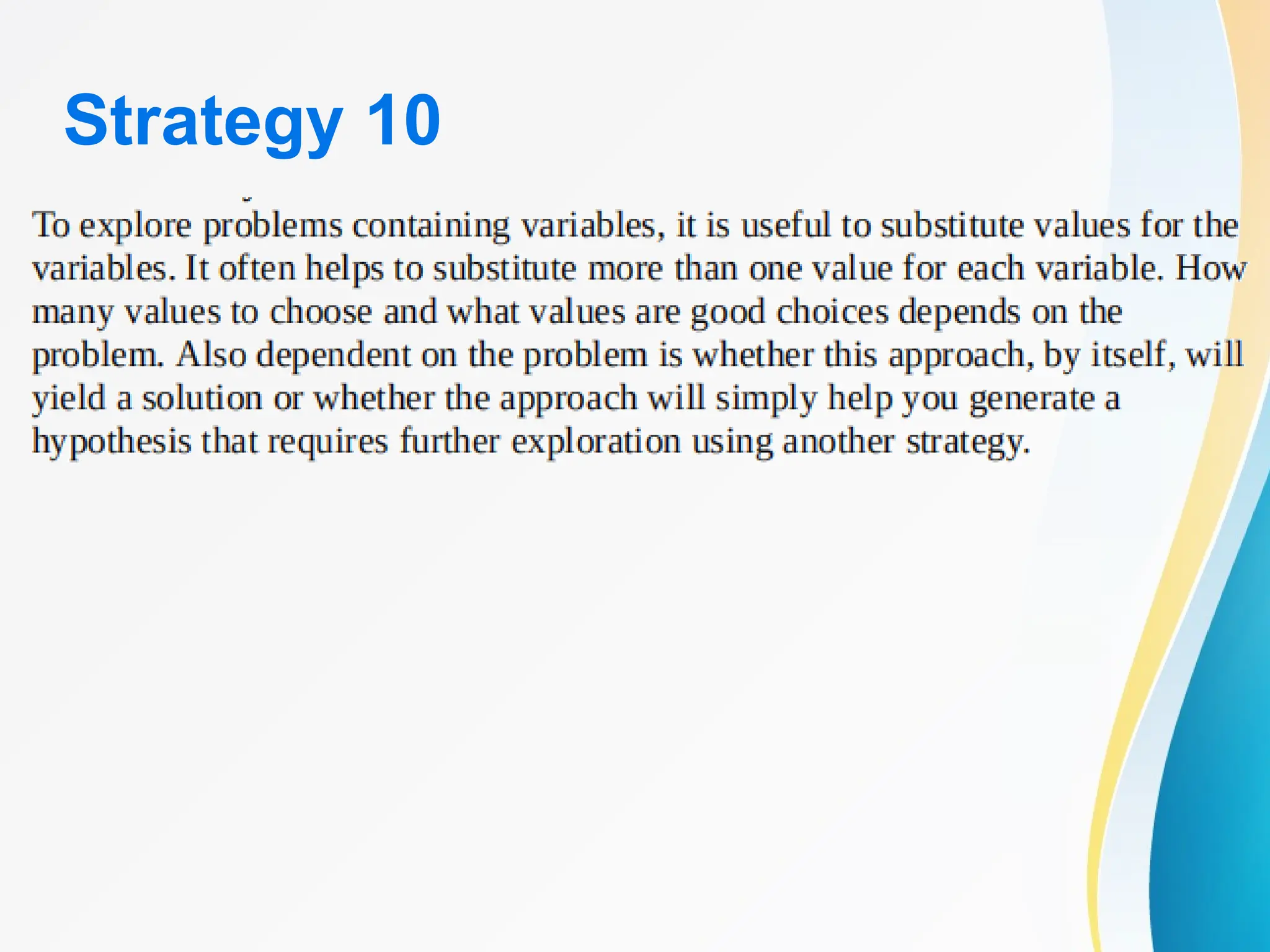 Strategy 10
 