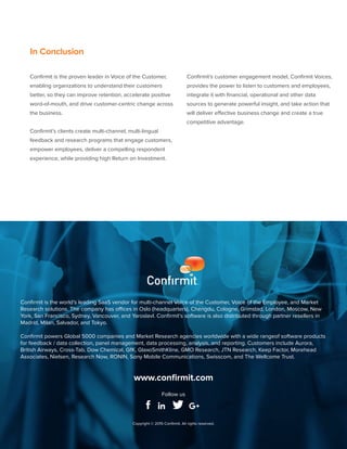 Confirmit: An Introduction | PDF