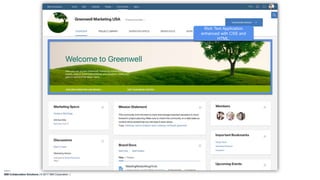 IBM Collaboration Solutions | © 2017 IBM Corporation |
Rich Text Application
enhanced with CSS and
HTML.
 