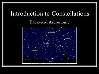 Introduction to Constellations
Backyard Astronomy

 