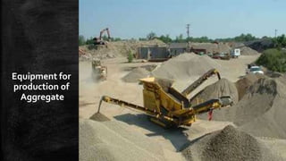 Equipment for
production of
Aggregate

 