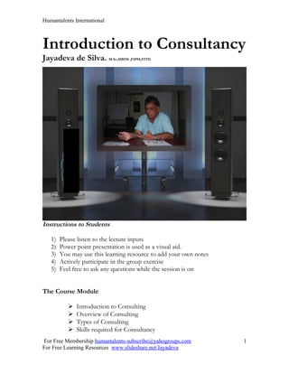 Introduction to consultancy( new )