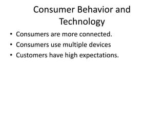 Introduction to consumer behaviour