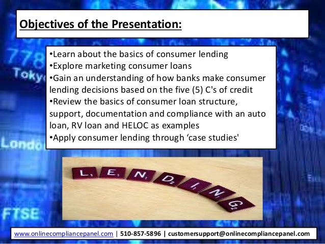 how to say consumer lending in spanish