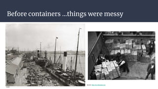 Before containers ...things were messy
source: https://en.wikipedia.org/
 