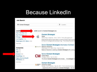 Because LinkedIn
 