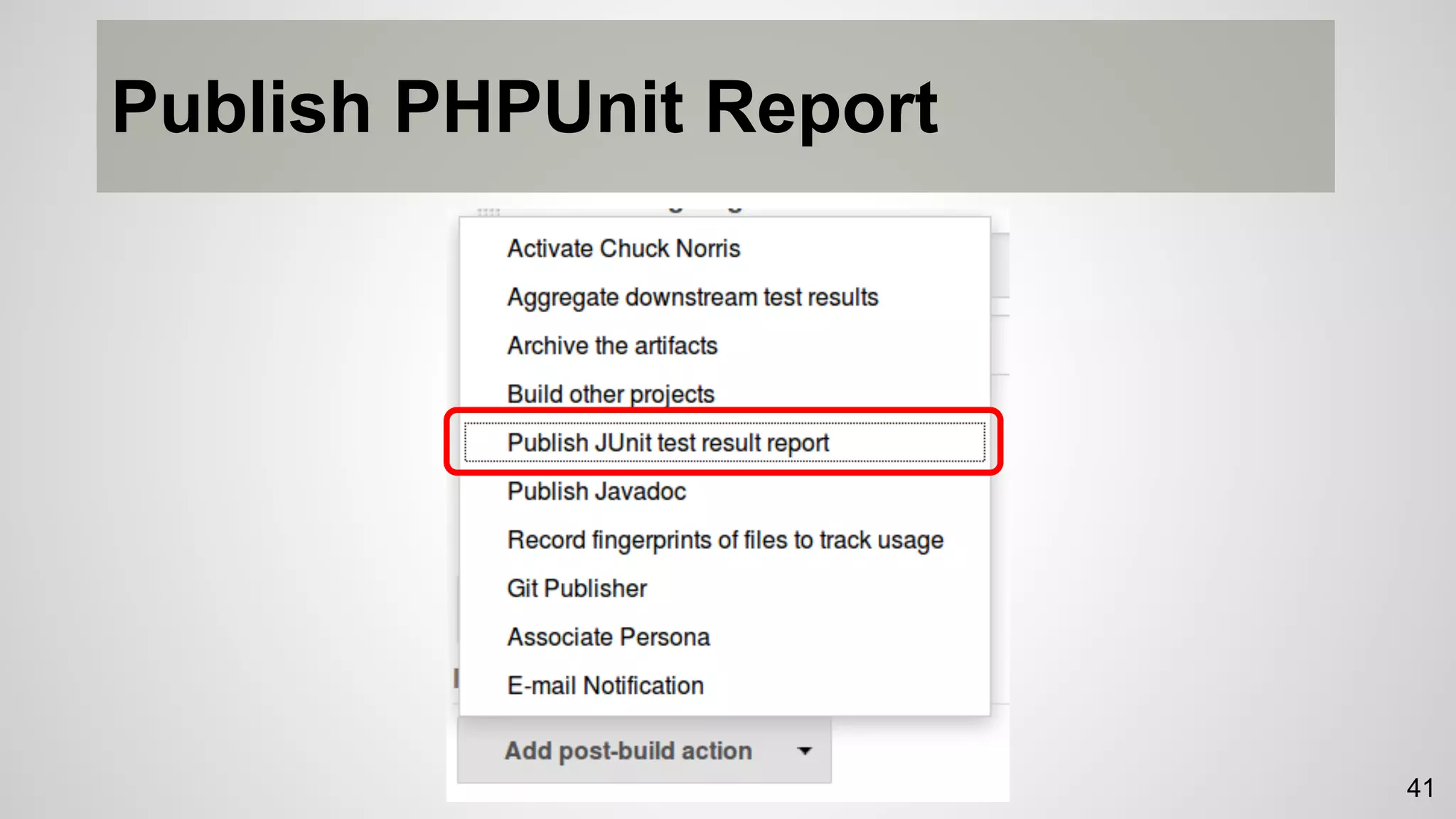 Publish PHPUnit Report
41
 