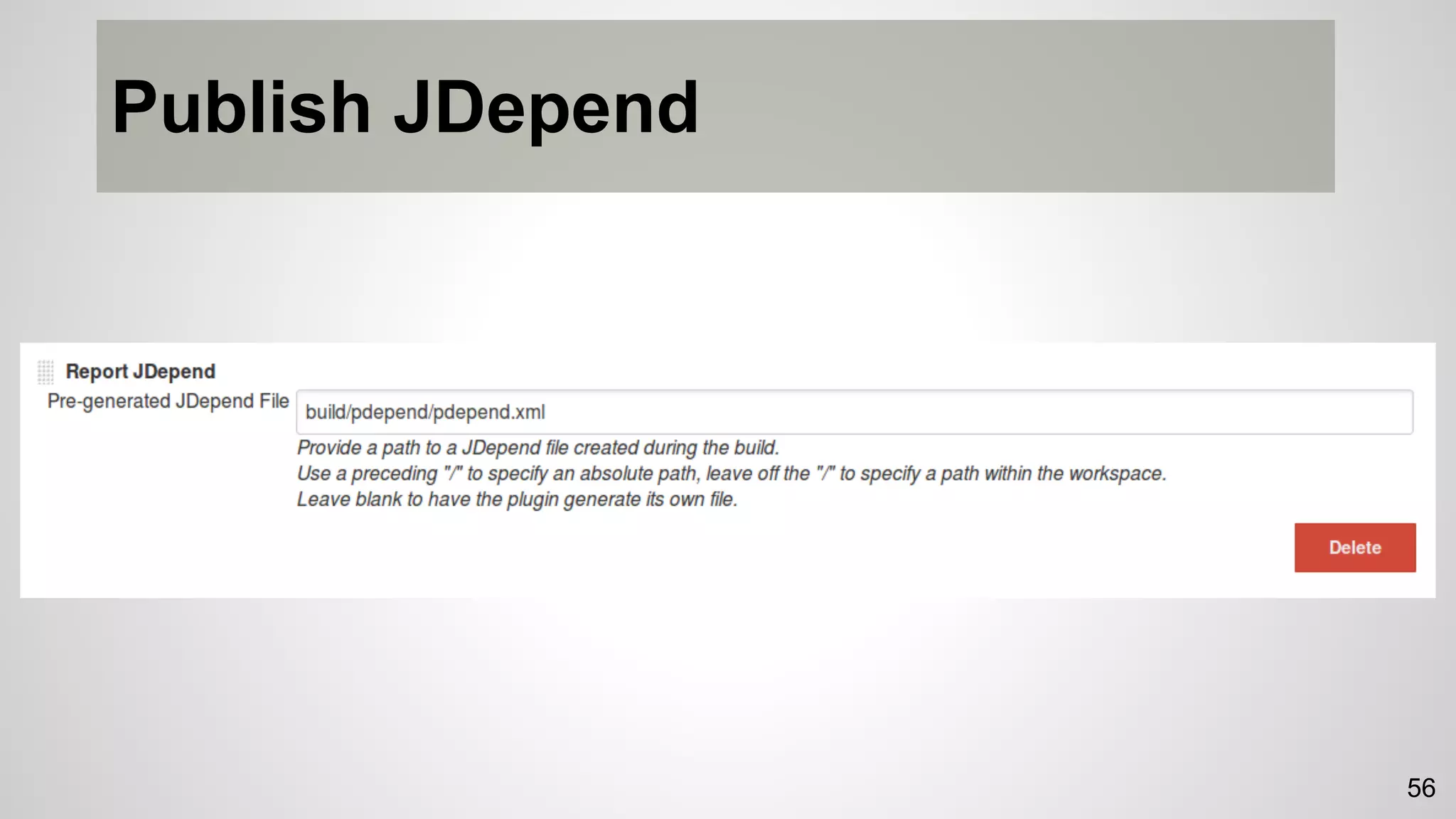 Publish JDepend
56
 