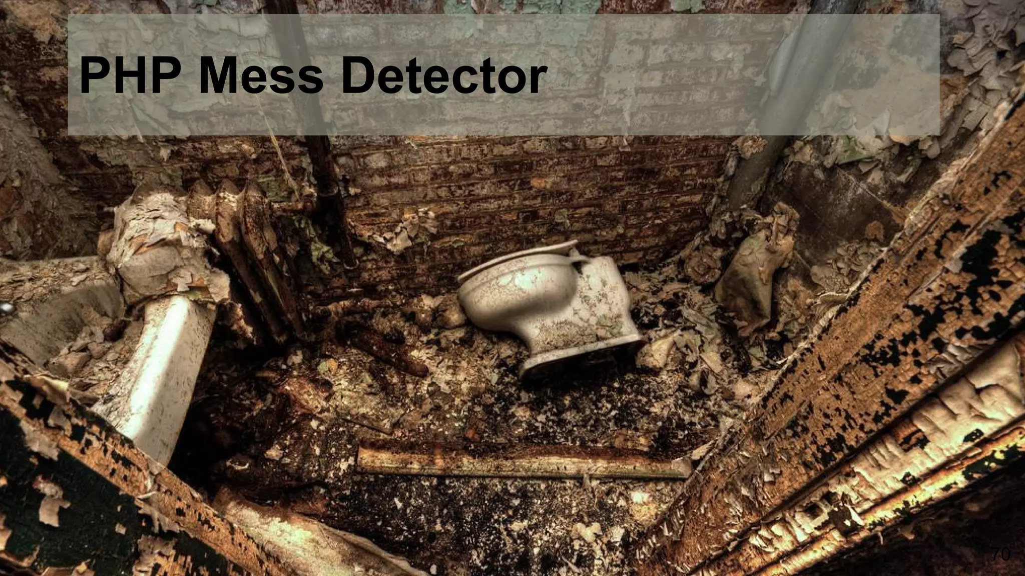 PHP Mess Detector
70
 