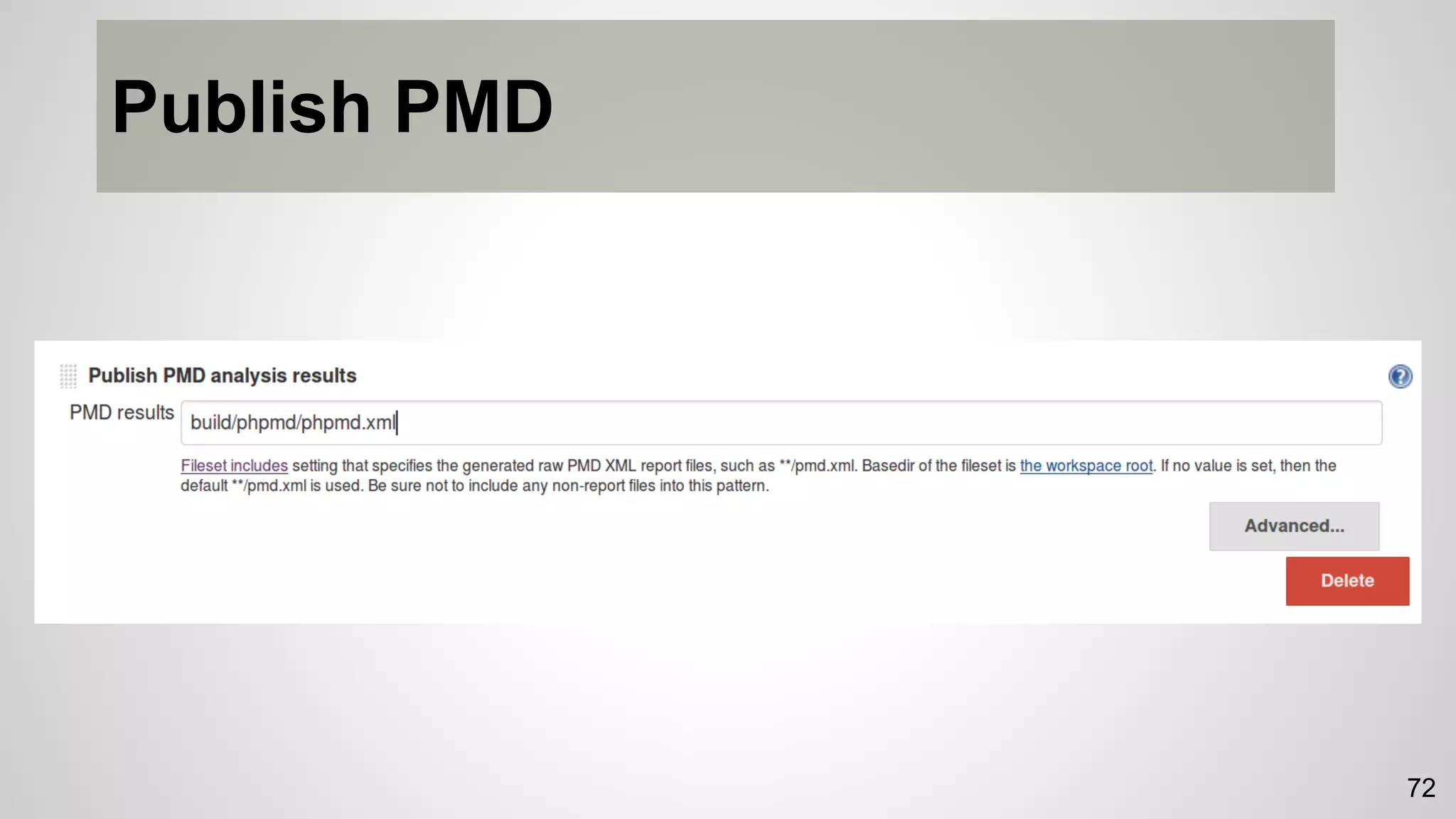 Publish PMD
72
 