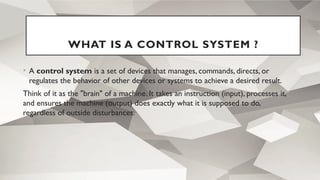 Introduction To Control Systems ppt with | PPTX