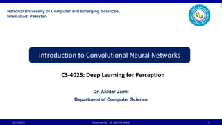 Introduction to Convolutional Neural Networks | PDF