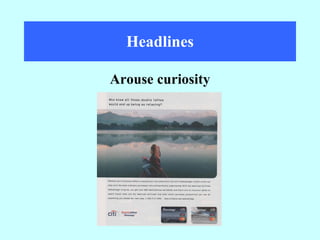 Headlines Arouse curiosity 