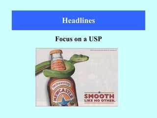 Headlines Focus on a USP 