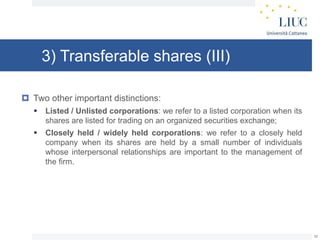 Transferable Shares Introduction to corporate law_lesson 1.ppt