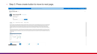 ▪ Step 3: Press create button to move to next page.
 