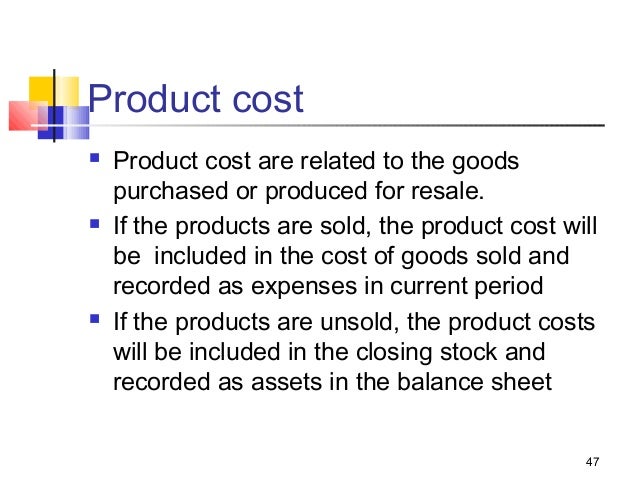 Introduction to cost accounting