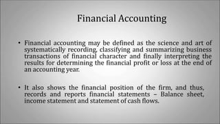 Introduction to cost & management accounting | PPT
