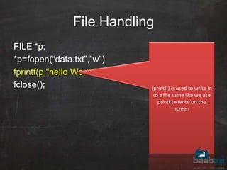 Introduction to c part 4 | PPTX