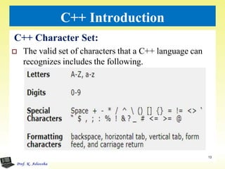 Introduction to c++ ppt | PDF