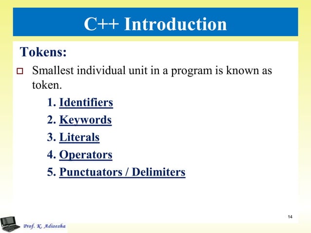 Introduction to c++ ppt | PDF | Programming Languages | Computing