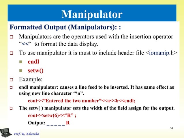 Introduction to c++ ppt | PDF | Programming Languages | Computing