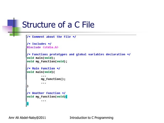 Introduction to C Programming | PPT