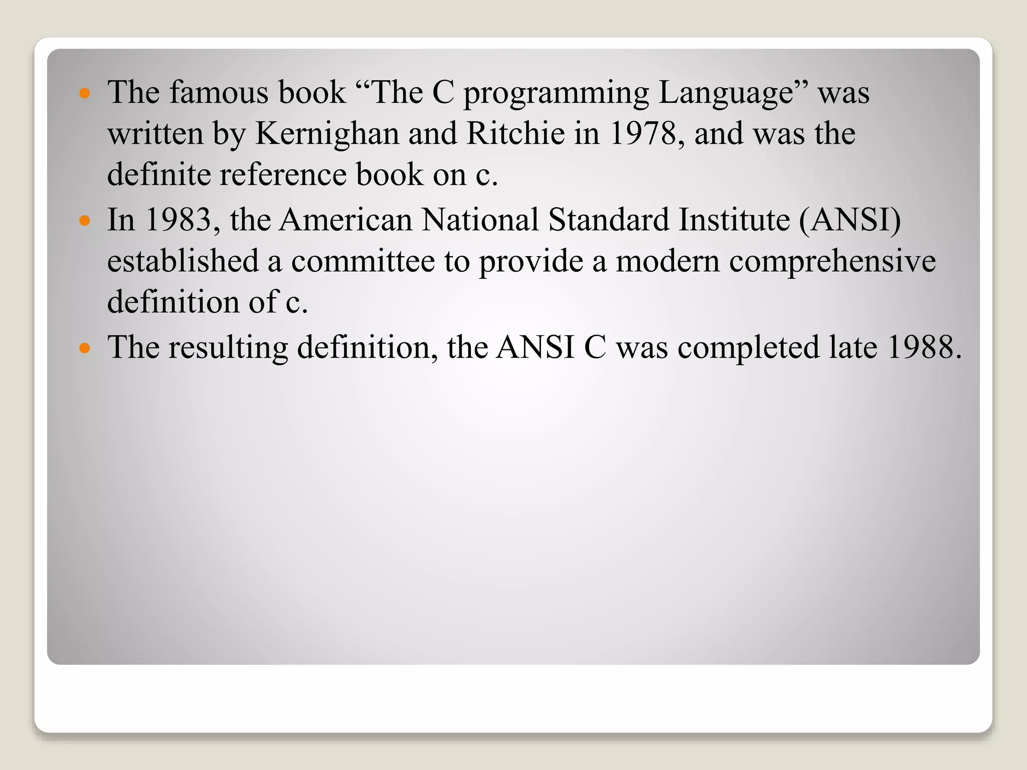 Introduction to c programming | PPT