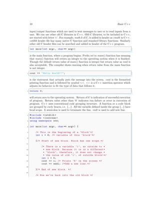 Introduction to c++ (cpp) | PDF