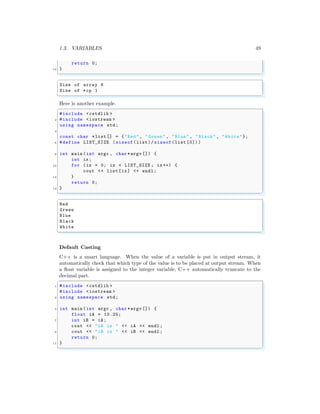 Introduction to c++ (cpp) | PDF