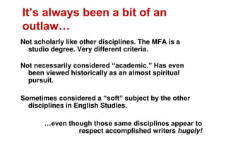 Introduction To Creative Writing