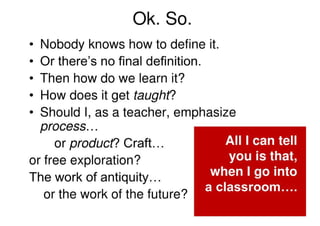 Introduction To Creative Writing