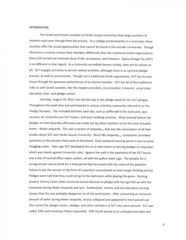 Introduction to criminal case