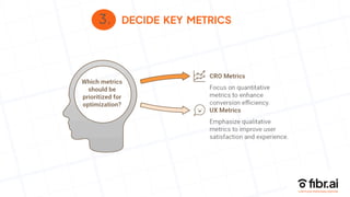 3. DECIDE KEY METRICS
 