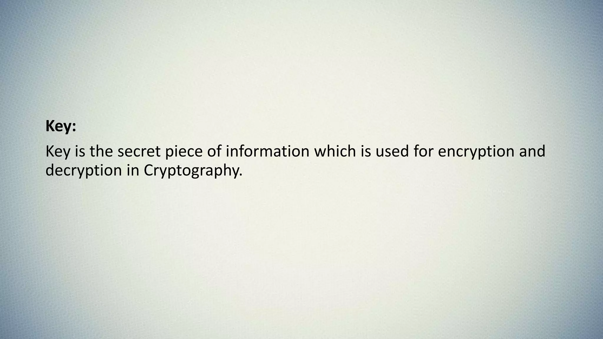 Introduction to Cryptography | PPTX