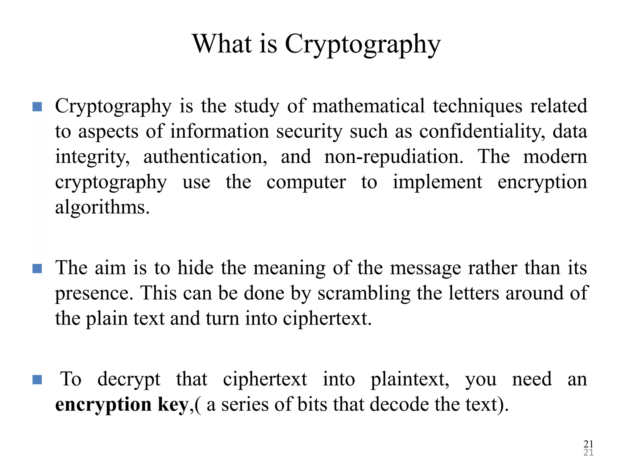 Introduction to cryptography part1-final | PPTX