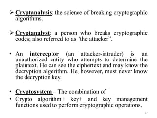Introduction to cryptography part1-final | PPTX